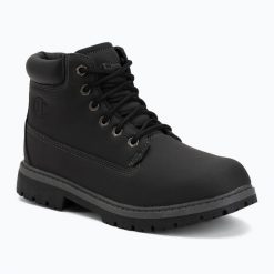 Buty Champion Upstate 3.0 Mid Cut. Czarne buty treningowe Champion, bez wzorów, z gumy, przed kolano, bez zapięcia. Za 229.99 zł.