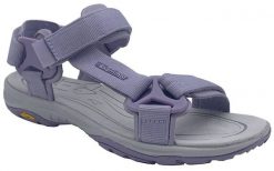 Sandały damskie Karrimor Nassau Lady. Niebieskie sandały Karrimor, bez wzorów, z materiału, eleganckie, bez obcasa, bez zapięcia. Za 261.99 zł.