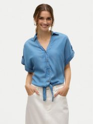 Vero Moda Koszula Fleur 10326059 Niebieski Regular Fit. Niebieskie koszule Vero Moda, xs, bez wzorów, z lyocellu, bez kołnierzyka, bez ramiączek. Za 119.99 zł.