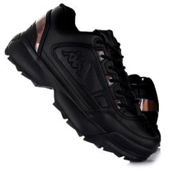 Buty damskie sportowe Kappa RAVE GC. Czarne buty sportowe lifestyle Kappa, bez wzorów, bez zapięcia, trekkingowe. Za 169.00 zł.