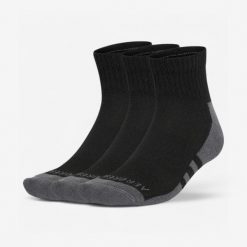 Skarpetki sportowe ADIDAS. Czarne skarpetki adidas, bez wzorów, z bawełny. Za 29.99 zł.
