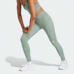 Legginsy Own the Run 7/8. Zielone legginsy adidas, bez wzorów, z materiału, eleganckie. W wyprzedaży za 228.30 zł.