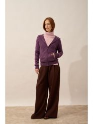 Just Cashmere Kaszmirowy kardigan "Debbie" w kolorze fioletowym rozmiar: M. Różowe swetry Just Cashmere, m, bez wzorów, z kaszmiru, bez ramiączek. Za 413.99 zł.