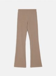 Legginsy z rozszerzaną nogawką - brązowy. Brązowe legginsy Sinsay, bez wzorów. Za 29.99 zł.
