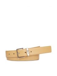 Tommy Hilfiger Pasek Damski Th Square 3.0 AW0AW16188 Beżowy. Brązowe paski Tommy Hilfiger, bez wzorów, ze skóry. Za 189.99 zł.