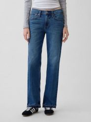 GAP Dżinsy - Straight fit - w kolorze granatowym rozmiar: W25. Niebieskie jeansy GAP, bez wzorów, klasyczne. Za 154.95 zł.