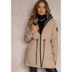 Beżowa Kurtka Parka Pikirane. Brązowe kurtki Renee, l, z aplikacjami. W wyprzedaży za 175.49 zł.