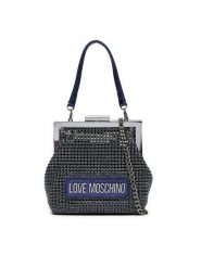 LOVE MOSCHINO Torebka JC4043PP1LLP176A Granatowy. Niebieskie kopertówki Love Moschino, bez wzorów, z tworzywa sztucznego, wizytowe, bez dodatków. Za 489.99 zł.