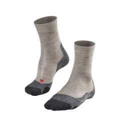 Skarpetki damskie Falke TK2 Melange. Szare skarpetki Falke, bez wzorów, z materiału. Za 161.50 zł.