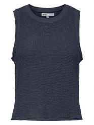 ONLY Top w kolorze granatowym rozmiar: M. Niebieskie topy ONLY, m, bez wzorów, bez kołnierzyka, bez ramiączek. Za 69.58 zł.