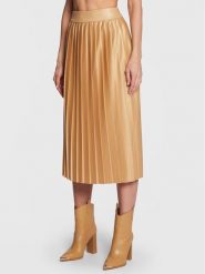 Peserico Easy Spódnica plisowana M05489P1 Beżowy Regular Fit. Brązowe spódnice Peserico Easy, m, bez wzorów, z syntetyku, midi. Za 1,039.00 zł.