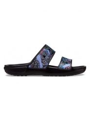 Crocs Klapki "Classic Butterfly" w kolorze czarnym rozmiar: 38/39. Czarne klapki Crocs, bez wzorów, klasyczne, z otwartym noskiem, bez obcasa, bez zapięcia. Za 91.12 zł.