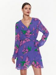 Pinko Sukienka codzienna Assillante 101109 A0P7 Fioletowy Regular Fit. Fioletowe sukienki Pinko, na co dzień, bez wzorów, z wiskozy, bez kołnierzyka, bez ramiączek, proste. Za 1,619.00 zł.