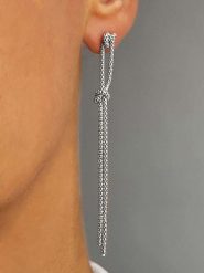 DI GIORGIO Srebrne kolczyki-wkrętki rozmiar: onesize. Szare kolczyki DI GIORGIO, srebrne. Za 142.45 zł.