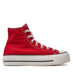 Trampki Converse. Czerwone trampki Converse, bez wzorów, retro, bez zapięcia. Za 379.99 zł.