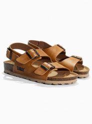 Sunbay Sandały "Vetiver" w kolorze jasnobrązowym rozmiar: 37. Brązowe sandały Sunbay, bez wzorów, klasyczne, z otwartym noskiem, bez obcasa, bez zapięcia. Za 114.44 zł.