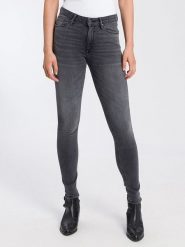 Cross Jeans Dżinsy - Skinny fit - w kolorze antracytowym rozmiar: W34/L32. Czarne jeansy Cross Jeans, l, z aplikacjami, z jeansu, z podwyższonym stanem. Za 123.53 zł.