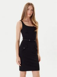 Marciano Guess Sukienka koktajlowa 5YGK13 7160A Czarny Regular Fit. Czarne sukienki Marciano Guess, z aplikacjami, z wiskozy, wizytowe, bez kołnierzyka, bez ramiączek. Za 689.99 zł.