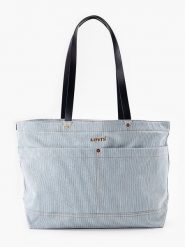 Levi's Shopper bag "All On The Road Again" w kolorze błękitnym - 52 x 31,5 x 16,5 cm rozmiar: onesize. Niebieskie shopper bag Levi's, bez wzorów, z bawełny, na ramię, bez dodatków. Za 163.64 zł.