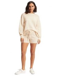 Seafolly Sweter w kolorze beżowym rozmiar: S. Brązowe swetry Seafolly, s, bez wzorów, z bawełny, bez ramiączek. Za 144.24 zł.