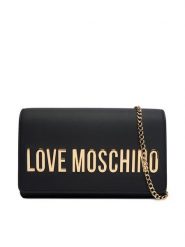 LOVE MOSCHINO Torebka JC4103PP1OKD0000 Czarny. Czarne kopertówki Love Moschino, bez wzorów, ze skóry, wizytowe, bez dodatków. Za 699.99 zł.