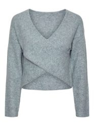 Pieces Sweter "Nanu" w kolorze antracytowym rozmiar: M. Czarne swetry Pieces, m, bez wzorów, bez ramiączek. Za 101.47 zł.