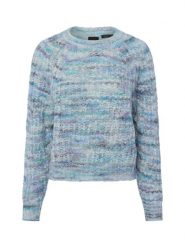 BOSS Orange Sweter z zawartością alpaki - Fiambella Kobiety Wełna niebieski|wielokolorowy, S. Niebieskie swetry BOSS Orange, s, bez wzorów, z dzianiny, bez ramiączek. Za 549.95 zł.
