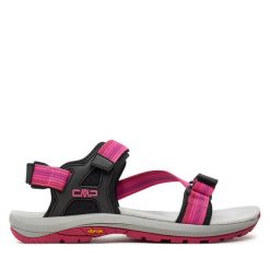Sandały CMP. Czerwone sandały CMP, bez wzorów, sportowe, bez obcasa, bez zapięcia. Za 399.99 zł.