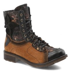 Botki damskie Maciejka, trzewiki na obcasie skórzane we wzory z okrągłym noskiem i na suwak, rude, 07004-29-00-8. Brązowe botki Maciejka, bez wzorów, z jeansu, eleganckie, z okrągłym noskiem, bez obcasa, na obcasie, bez zapięcia. Za 439.00 zł.