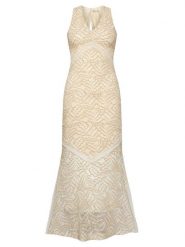 Guess Sukienka koktajlowa W5GT37 KCS90 Beżowy Slim Fit. Brązowe sukienki Guess, m, z aplikacjami, z bawełny, wizytowe, bez kołnierzyka, bez ramiączek. Za 649.99 zł.