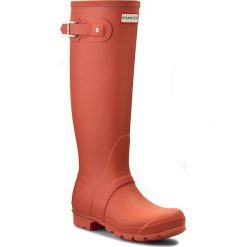 Kalosze HUNTER - Womens Org Tall WFT1000RMA Sunset W23499. Brązowe kalosze Hunter, bez wzorów, z kauczuku, bez zapięcia. W wyprzedaży za 239.00 zł.