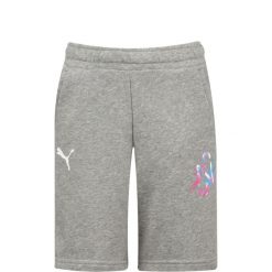 Krótkie spodenki dla dzieci Puma NEYMAR JR. Szare szorty Puma, bez wzorów, sportowe. Za 84.99 zł.