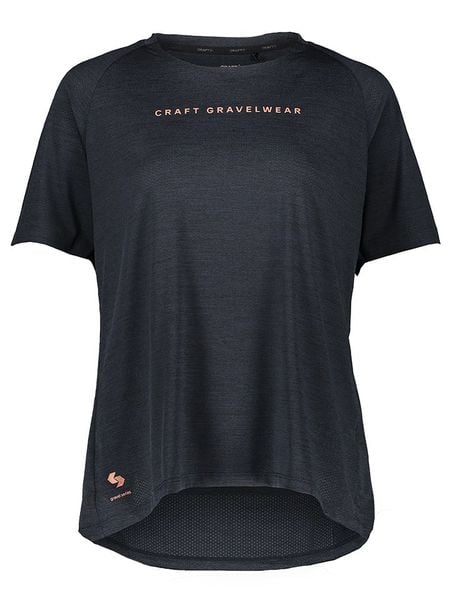 Craft Koszulka kolarska "ADV Gravel" w kolorze czarnym rozmiar: XL. Czarne t-shirty sportowe Craft, xl, bez wzorów, bez ramiączek, rowerowe. Za 131.74 zł.