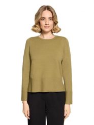 Betty Barclay Sweter w kolorze oliwkowym rozmiar: 38. Zielone swetry Betty Barclay, bez wzorów, bez ramiączek. Za 204.95 zł.