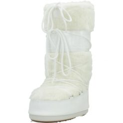 Buty MOON BOOT MB ICON FAUX Biały. Białe buty trekkingowe Moon Boot, na zimę, z tkaniny, bez zapięcia. Za 1,179.99 zł.