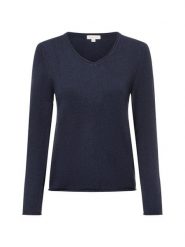 Brookshire Sweter z dzianiny Kobiety Bawełna niebieski, S. Niebieskie swetry brookshire, s, bez wzorów, z bawełny, klasyczne, bez ramiączek. Za 249.95 zł.