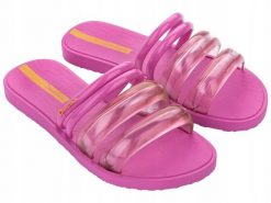 Klapki dla kobiet Ipanema PUFFER TIRAS FEM. Czerwone klapki Ipanema, bez wzorów, z gumy, klasyczne, bez obcasa, bez zapięcia. Za 94.99 zł.