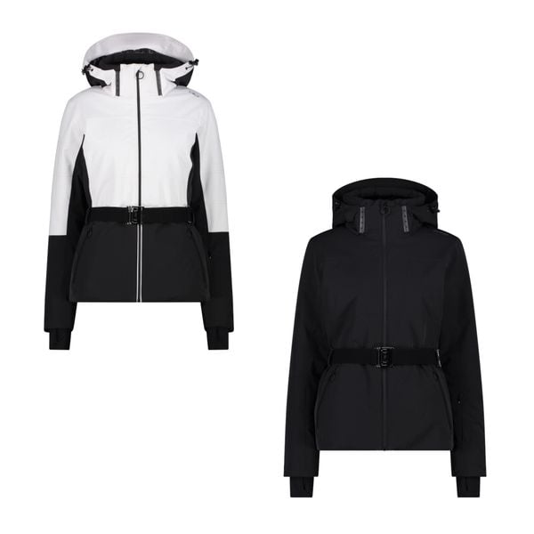 Kurtka damska narciarska CMP 34W4446. Czarne kurtki narciarskie CMP, xl, bez wzorów, z materiału, bez kaptura, narciarskie. Za 1,049.00 zł.