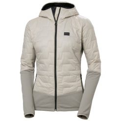 Damska kurtka puchowa Helly Hansen Lifaloft Hybrid Insulator. Szare kurtki narciarskie Helly Hansen, na zimę, bez wzorów, z puchu, bez kaptura, narciarskie. W wyprzedaży za 650.50 zł.