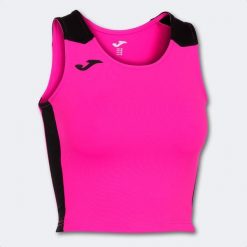 Tank top do biegania damski Joma Record II Crop top. Czarne topy Joma, s, bez wzorów, sportowe, bez kołnierzyka, bez ramiączek. Za 116.15 zł.