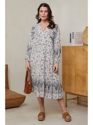 Curvy Lady Sukienka w kolorze beżowym rozmiar: 48/50. Brązowe sukienki Curvy Lady, bez wzorów, z wiskozy, klasyczne, bez kołnierzyka, bez ramiączek, midi. Za 106.13 zł.