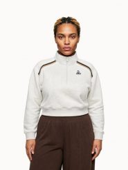 Bluza damska z zamkiem 1/2 Le Coq Sportif Heritage. Brązowe bluzy bez kaptura Le Coq Sportif, l, bez wzorów, z materiału, bez kaptura. Za 384.30 zł.