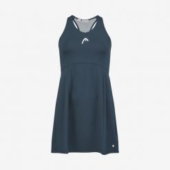 Sukienka ze spodenkami do tenisa damska SPIRIT HEAD. Niebieskie sukienki Head, s, bez wzorów, sportowe, bez kołnierzyka, bez ramiączek, sportowe. W wyprzedaży za 203.50 zł.