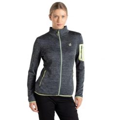 Bluza polarowa turystyczna damska Dare2b Torrek Fleece. Czarne bluzy z kapturem Dare 2b, bez wzorów, z materiału, bez kaptura, narciarskie. Za 152.00 zł.