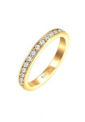 Elli Damska obrączka Memoire z kryształami w srebrze próby 925 Sterling Silver Pierścionki 1 ct Damski. Szare pierścionki Elli, srebrne. Za 288.99 zł.