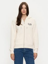 Tommy Hilfiger Bluza WW0WW43572 Écru Regular Fit. Bluzy Tommy Hilfiger, xxl, bez wzorów, z bawełny, bez kaptura. Za 339.99 zł.