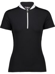 CMP Koszulka kolarska w kolorze czarnym rozmiar: 44. Czarne t-shirty sportowe CMP, bez wzorów, z materiału, bez ramiączek, rowerowe. Za 87.81 zł.