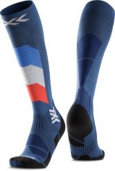 Skarpety narciarskie X-Socks Ski Perform Patriot France OTC Blue. Białe skarpetki X-Socks, bez wzorów, z materiału. Za 76.00 zł.