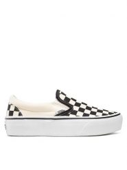 Vans Tenisówki Classic Slip-On P VN00018EBWW Biały. Białe trampki Vans, bez wzorów, z materiału, bez zapięcia. Za 239.99 zł.