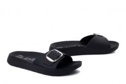 INBLU AG-03 014 czarny, klapki damskie. Czarne klapki Inblu, bez wzorów, bez obcasa, bez zapięcia. Za 86.99 zł.
